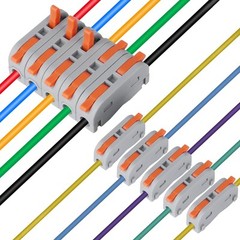 XHF 31PCS Conductor Compact Connectors Lever Wire Nuts, 30 PCS, Orange