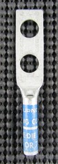 BURNDY YAZ6C-2TC38E2 AWG#6 TWO-HOLE LONG BARREL LUG – LOT OF 5 / NEW NO BOX
