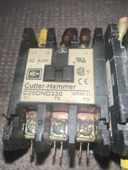 C25DND330 Cutler-Hammer Contactor 120V Coil QTY 3