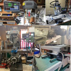 DRO 2 Axis Digital Readout Display with 2pc Glass Linear Scale for Mill Lathe US