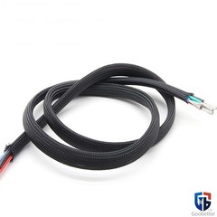 PET Braided Cable Sleeving, Auto Wire Harnessing Sheathing Black Ø1mm to 100mm