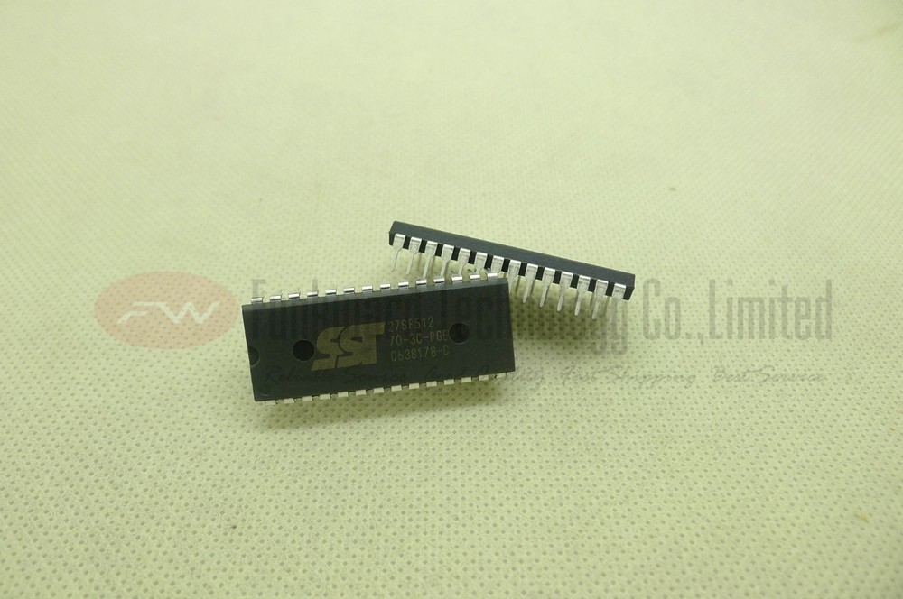NOS SST27SF512-70-3C-PGE 27SF512 512Kbit FLASH EEPROM DIP28 x 2PCS NEW