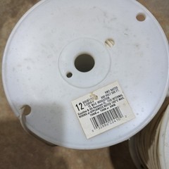12 Gage Solid Copper Wire White – 2 Rolls X 250′ (500 Feet Total)