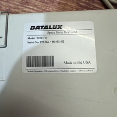 Vintage Datalux TORUW Space Saver Keyboard Compact Serial – Made in USA