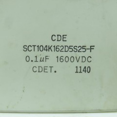 CDE SCT104K162D5S25-F 1600VDC Capacitor 0.1uF