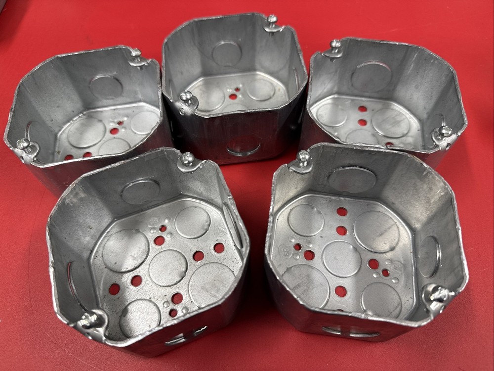 Appleton 3-1/2″ Octagon Box 2” Deep Qty: 5 New