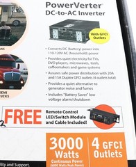 New PV3000GFCI TRIPP-LITE 3000W Inverter 12Vdc to 120Vac