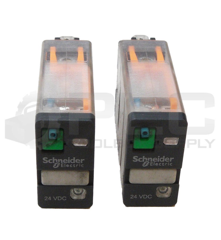 LOT OF 2 SCHNEIDER ELECTRIC 781XAXRM4L-24D RELAY 15A 277VAC 28VDC