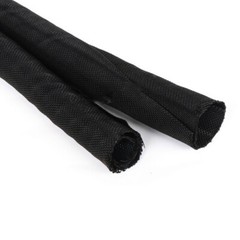 Black Braided Sleeving Self Closing Braid Cable Wiring Harness Loom Protection