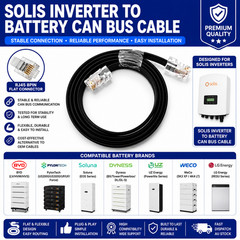 SOLIS INVERTER TO BATTERY CAN BUS CABLE BYD / PYLONTECH / SOLUNA / DYNESS
