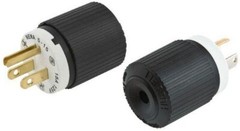 Hubbell L715P, 277 VAC, 15 A, NEMA L7-15P, Locking Device Plug, 1 pc
