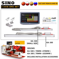 0.001mm/0.005mm SINO 2-Axis Digital Readout Set KA300/KA500 Linear Scale Encoder