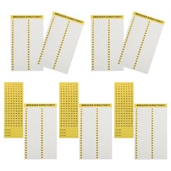 10 Sheet Circuit Breaker Panel Label Markers Electrical Adhesive Labels