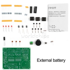 6 Digit AT89C2051 Electronic Clock Kit Digital LED Tube Clock Set DIY DC 5-12V