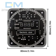 DIY Rotating LED Alarm Electronic Digital Clock Kit Learning Board 5V DS1302