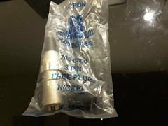 Deltron Emcon XLR CONNECTOR 705-0300 Die Cast Nickel Shell -Gold NEW $12