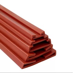 Red Double U-profil Edging Trim Seal Glass Metal Plate P Clip Edge Protection