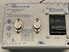 CONDOR HBB5-3-OV-A+G Linear AC DC Converter 2 Output 5V 5V 3A, 3A 100 ~ 240 VAC