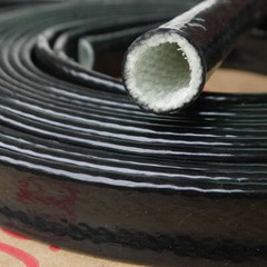 Φ4-70mm Silicone/Fibreglass Fire Sleeving HIGH TEMP Sleeve Insulating Hose Black