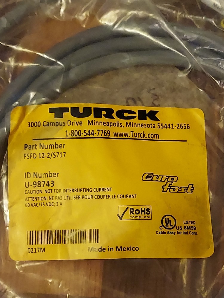 TURCK FSFD 12-2/S717 / FSFD122S717 (NEW) U-98743