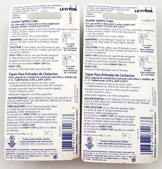 Lot of 14 Packs Leviton 12777 Pack of 12 Clear Receptacle Outlet Safety Caps