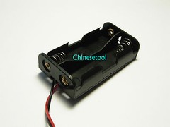 10pcs New 2.4V 3V 2 X AA Battery Holder Box Case w/Wire