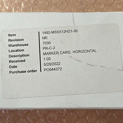 NEW BOX OF (5)- ALLEN BRADLEY 1492-M5X12H21-30 Horizontal Marker Cards FASTSHIP