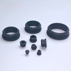 4mm-50mm Black Silicone Rubber Snap-in Wiring Grommets Open Blind Plugs Bushing
