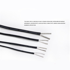 UL2468 16/18/20/22/24/26/28AWG 2-Core Twin Core Cable Black&White Stranded Wire
