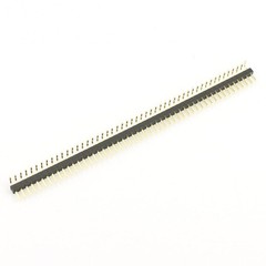 5Pcs Gold Plated 1.0mm Pitch 50 Pin Header Male Connector Single Right Angle