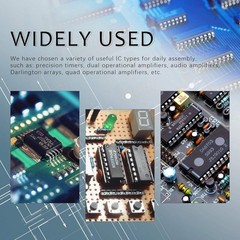 169 Pcs IC Chip Assortment Kit Includes Opamp Oscillator Pwm Timer Automotive…