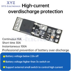 1S 30A High Current 10A Li-ion Battery Protection Board for DC 3.7V 4.2V Polymer
