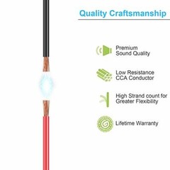 AOTORUA 100FT 16/2 Gauge Red Black Cable Hookup Electrical Wire, 16AWG 2