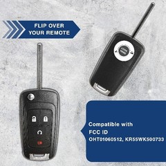 Flip Key Fob Shell Case for Remote Start Trax Encore Color: One