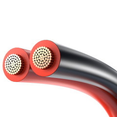 2-Core RVB Red And Black Twin Cable Camera LED Wire Parallel Flexible Cable PVC