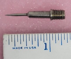 Lot of 6 – OLDAKER MFG – AP-61-106G – Test Probe Tips, Threaded Needle Tip. USA