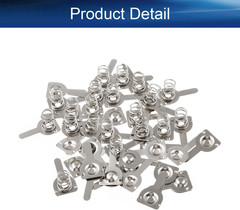 20 Pairs Battery Springs AA Metal Contact Plate Replacement Positive to Negative