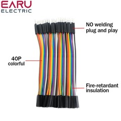 10/40PIN Cable Dupont Line 10cm 20cm 30cm Male to Male Female to Female Male to