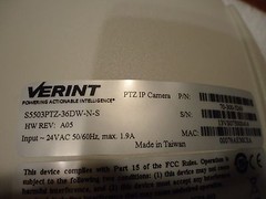 VERINT, PTZ IP CAMERA, INDOOR/OUTDOOR, MODEL#S5503PTZ-36DW-N-S, NEW