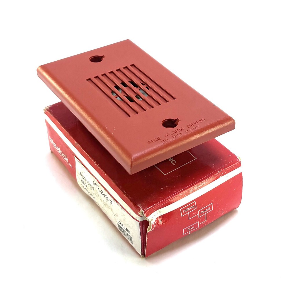 Wheelock MIZ-24S-R 16-33Vdc Red Mini Horn (New In Box)