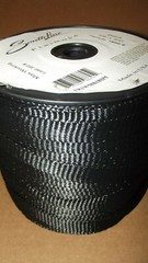 5/8″ x 500′ 1800# tensile polyester pull tape, mule tape, webbing, Black, USA
