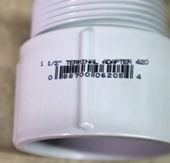 16 Cantex R5140107, 1-1/2″, Rigid PVC, Threaded Male, Conduit Adapter, (420)