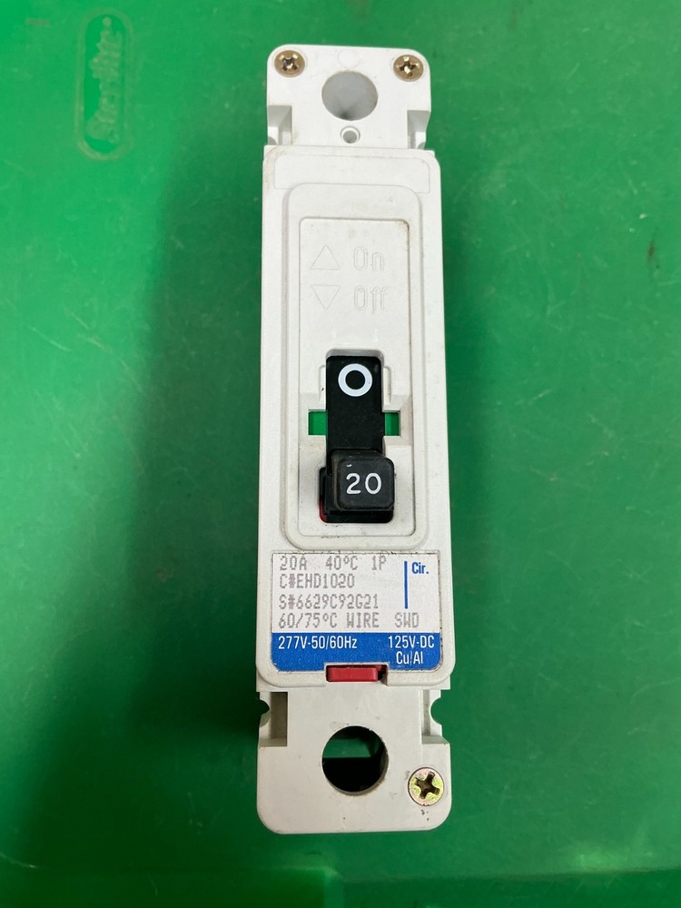 *FREE SHIPPING* WESTINGHOUSE EHD1020 Circuit Breaker 20 Amp 277 Volt 1 Pole