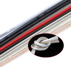 UL2468 Tinned Copper 2-Core/6P~12P Stranded Wire Flat Ribbon Cable ALL SIZE
