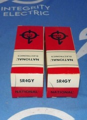 Lot of 2 NIB National Electronics 5R4GY Tubes + 90 Day Warranty