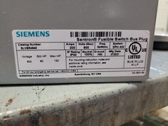 Siemens ITE SLVBR4640 200amp 600v 4w busway bus duct plug Sentron VBII switch