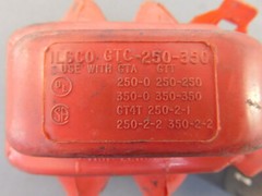 ILSCO GTC-250-350 350-350 Terminal Lug with Cover 600V-Red