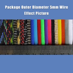 PET Expandable Braided Tube Harness Sheath Cable Wire Sleeving Dense 4mm Width