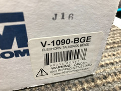 VALCOM TALKBACK FLEXHORN V-1090-BGE / BEIGE NIB*