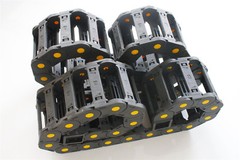 2PCS R55 25mm x 77mm Black Open Type Cable Drag Chain Wire Carrier 1M